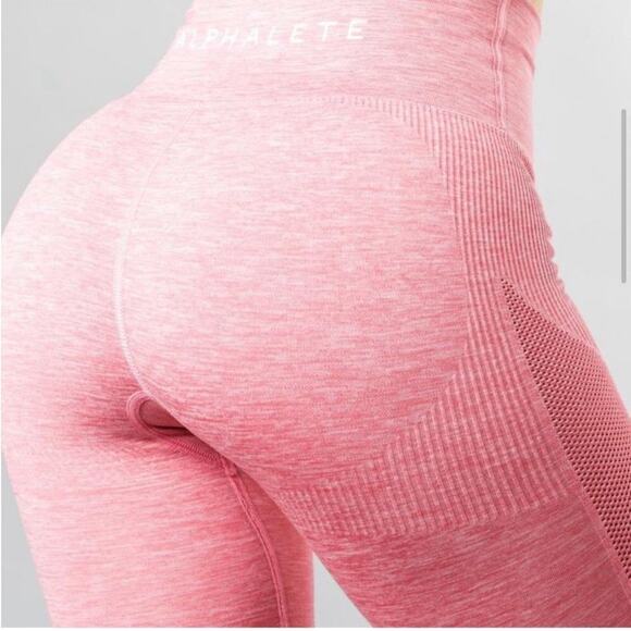 Alphalete Rose Pink Seamless High Waisted
Aero Contour Leggings Size Small - Picture 4 of 13